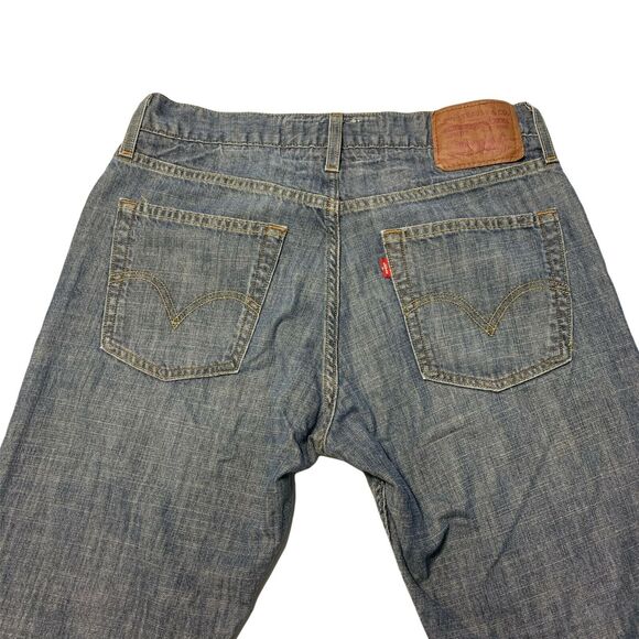 Vintage Levi's 514 Jeans Slim Straight Men's 33x30 Denim 100% Cotton Medium Wash - Picture 9 of 11